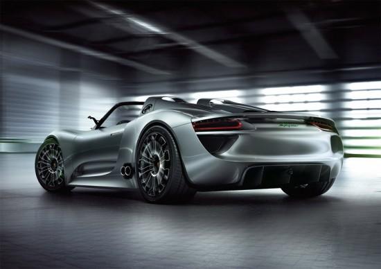porsche-918-spyder-rear Image porsche 918 spyder rear 550x388 Porsche 918 Spyder