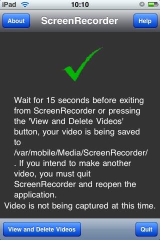 ScreenRecorder, ou comment filmer l'ecran de votre iPhone ScreenRecorder, ou comment filmer l'ecran de votre iPhone