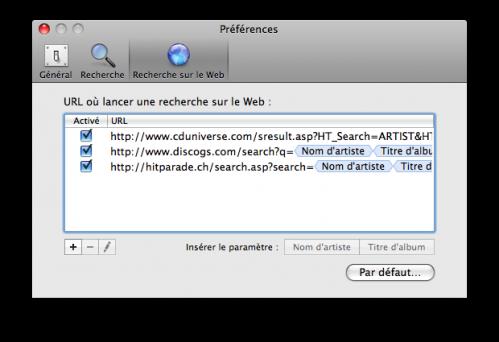 Préférences CoverScout© Préférences CoverScout©