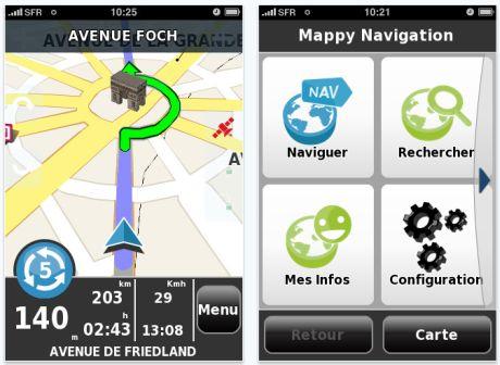 Mappy lance son application GPS
