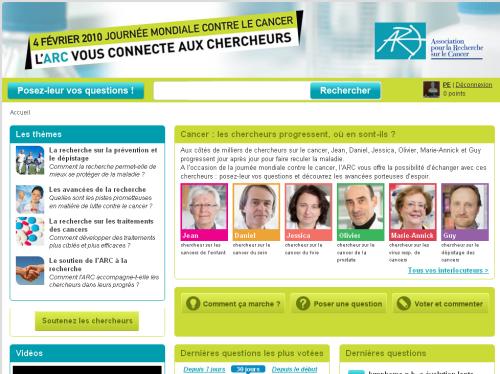 accueil L'ARC - questions-chercheurs en ligne avec les chercheurs de l’ARC