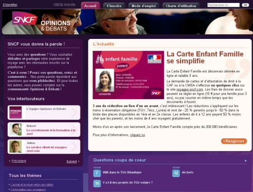 SNCF - Opinions & Débats en ligne avec les chercheurs de l’ARC