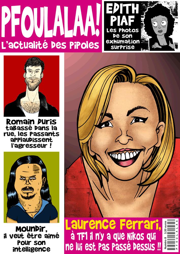 Pfoulalaa n°9 caricatures Romain Duris Edith Piaf Moundir