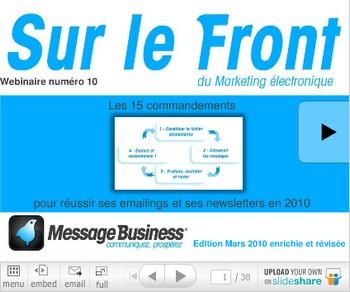 Les 15 Commandements de l'Emailing en 2010