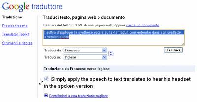Google, traducteur universel