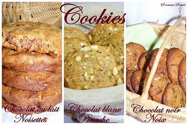 Cookies en 3 versions Cuisine58