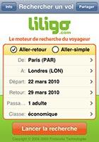 Avec Liligo sur App Store ce sont des billets d’avion moins cher