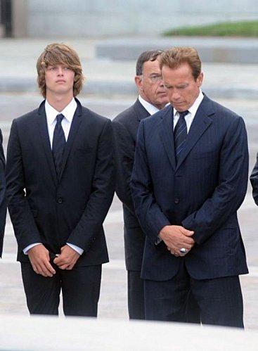 Arnold Schwarzenegger et son fils Patrick