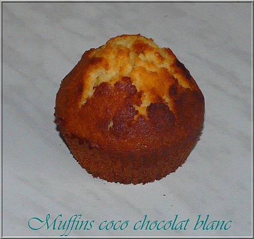 muffins chocolat blanc & coco