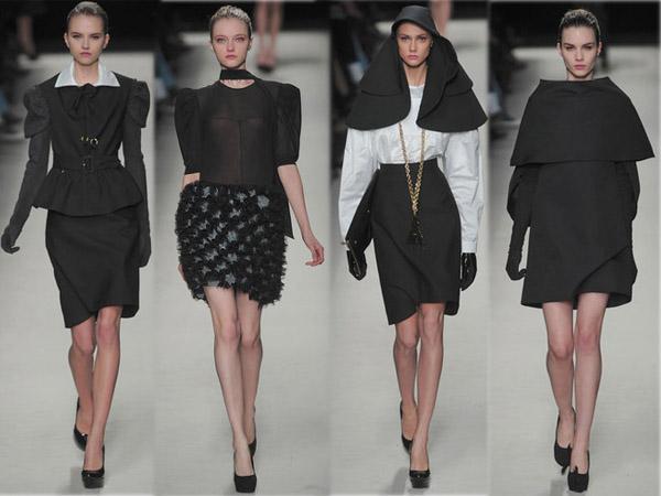 Best of des défilés Fashion Week Hiver 2010. Collection Yves Saint Laurent. Source:http://madame.lefigaro.fr