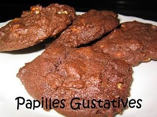 Biscuits triple chocolat