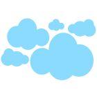 Dans les nuages ... Sticker nuage 2