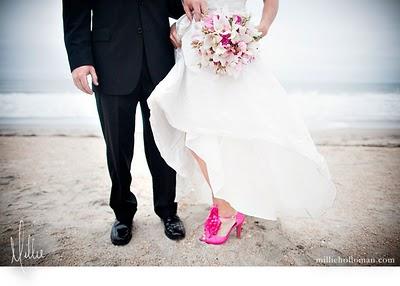 Des chaussures de mariage roses? Oui, je le veux !