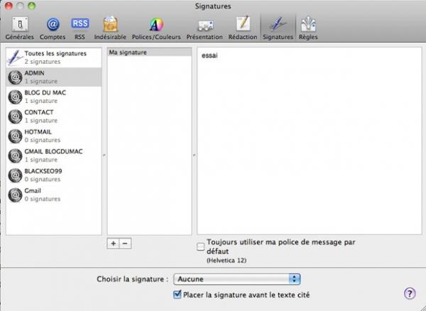 tutoriels  Une jolie signature pour vos emails
