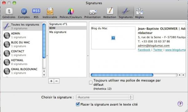 tutoriels  Une jolie signature pour vos emails