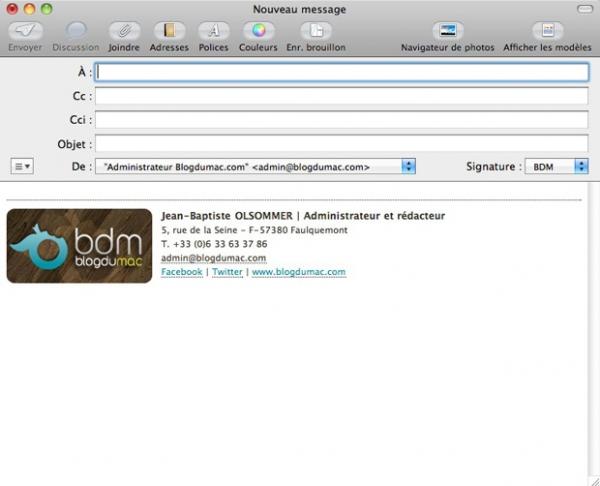 tutoriels  Une jolie signature pour vos emails