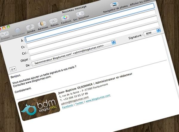 tutoriels  Une jolie signature pour vos emails