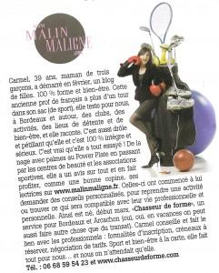 Article Marie-Claire Article Marie-Claire