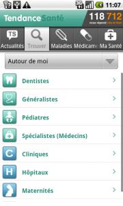 TendanceSante-trouver Tendance Santé, une application utile en cas de petit souci