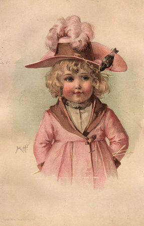 Images vintage pour Pâques... 1agirlinpink2