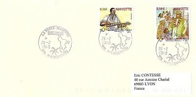 Ma 1ère lettre de Mayotte !