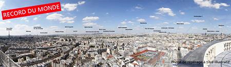 Photo panoramique géante de Paris 26 mégapixels en ligne Photo panoramique géante de Paris 26 mégapixels en ligne