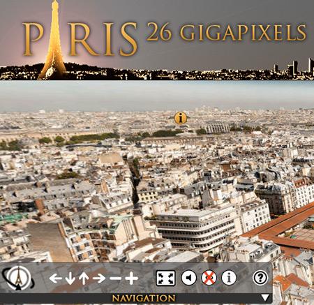 Photo panoramique géante de Paris 26 mégapixels en ligne Photo panoramique géante de Paris 26 mégapixels en ligne