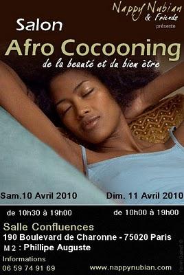 Afro cocooning. 10-11 avril Afro cocooning. 10-11 avril