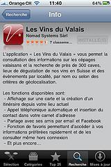 Les vins du Valais dans votre iPhone