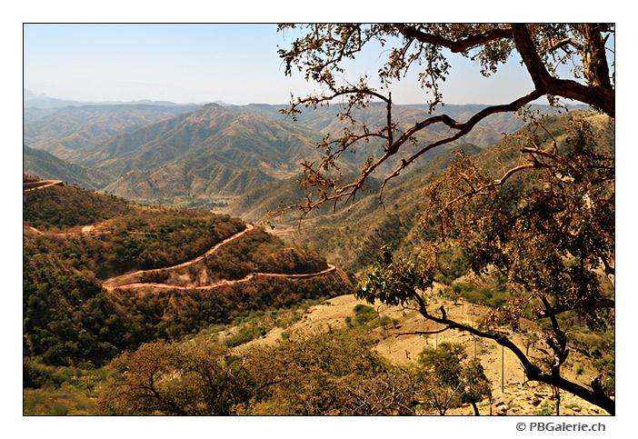 Paysage route Axoum - Debark, Ethiopie