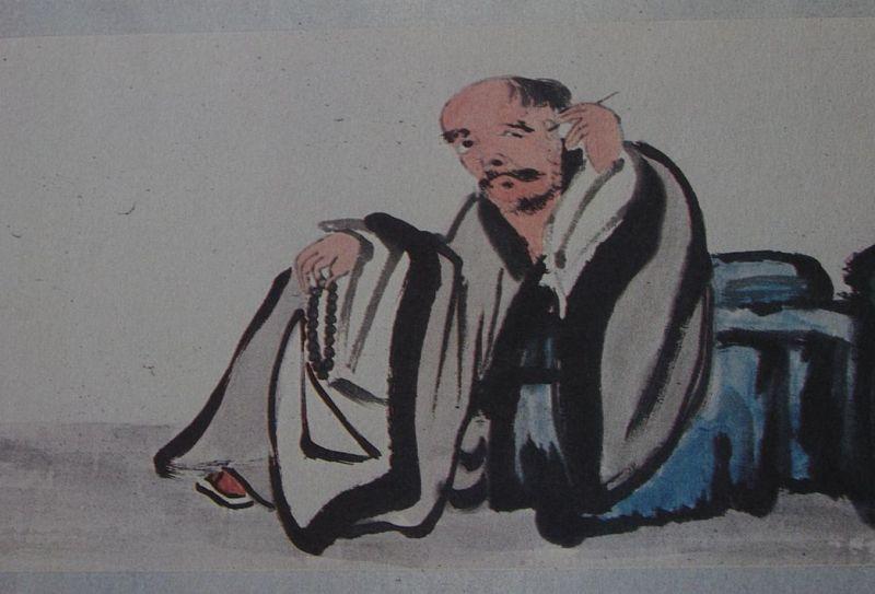 estampe Dédié à l’ermite Ts’ui (Ch’ien Ch’i)