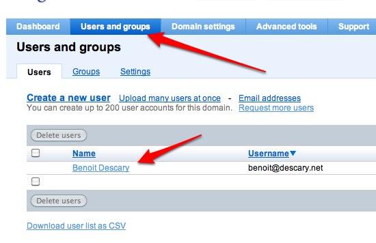 user groups google apps Google Apps: comment créer des alias associés à une adresse mail