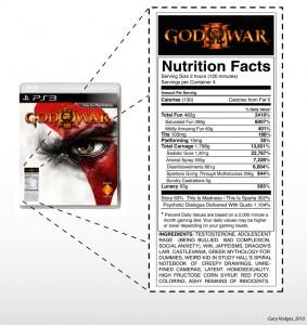 [Humour] Les infos nutritionnelles de God Of War 3