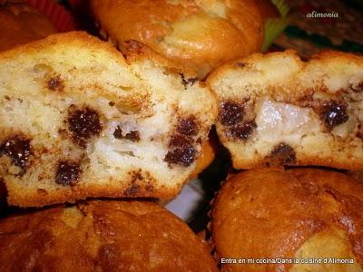 Pastelitos Choco-peras - Petits gateaux Choco-poires