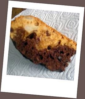Gâteau marbré chocolat et poires épicées (Délicook) - Bizcocho marmol chocolate y peras especiadas (Superchef)