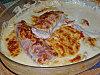 Veau à la normande : creme, calvados et champignons Endives jambon