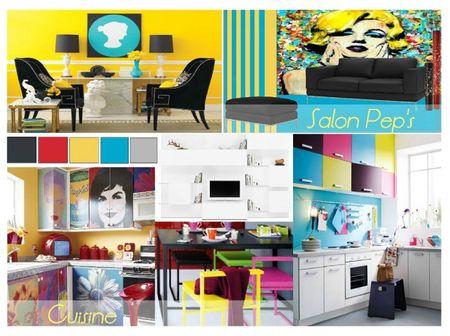 Béton ciré - Matières Marius Aurenti planche ambiance salon cuisine