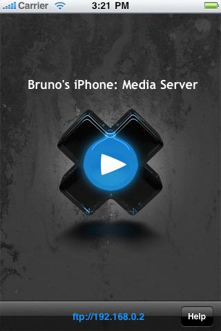 MediaServer interface Transformez votre iPhone en disque dur multimédia