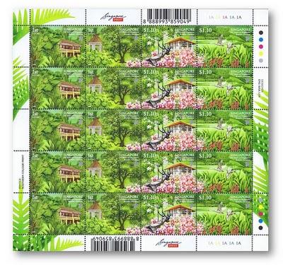 Nouveaux timbres de distributeur à Singapour
