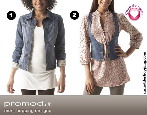 vestes gilets promod