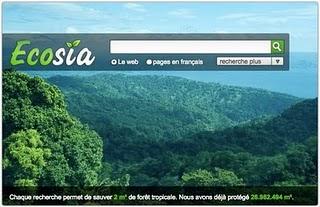 Ecosia, le moteur de recherche écologique