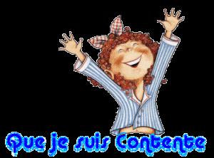 Que je suis contente