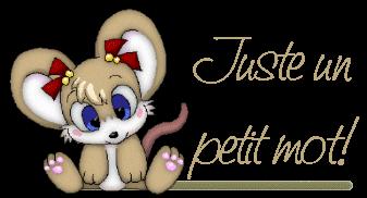 Juste un petit mot