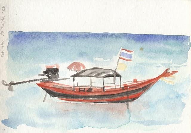 Koh Tao Ballade en Long Tail Boat