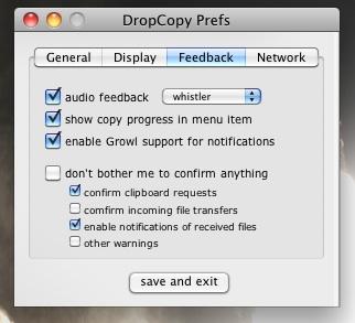 logiciels  Dropcopy   Transfert de fichiers entre Mac