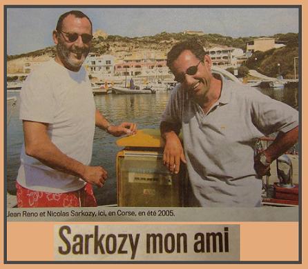 Jean Reno et Sarko dans un même bateau.