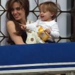 Tendre moment entre Angelina Jolie et son fils Knox Leon