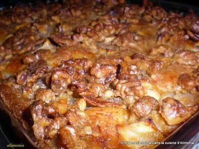 Pastel manzanas-nueces / Gateau pommes-noix Pastel manzanas-nueces / Gateau pommes-noix