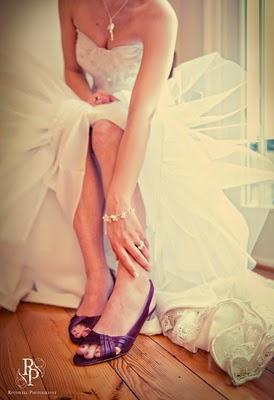 Des chaussures de mariage violettes? Oui, je le veux !