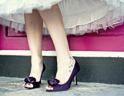Des chaussures de mariage violettes? Oui, je le veux !